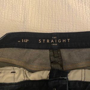 Straight leg cropped jeans
